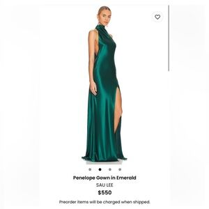 SAU LEE Emerald Maxi Dress